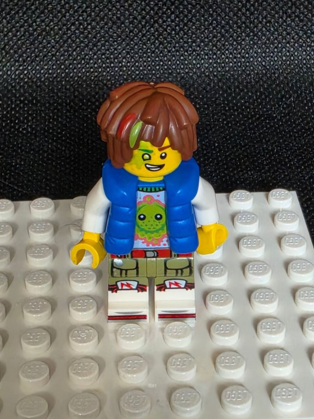 Lego New Mateo - Z-Blob Shirt Blue Puffer Vest Minifigure 2023 Collectible Toy